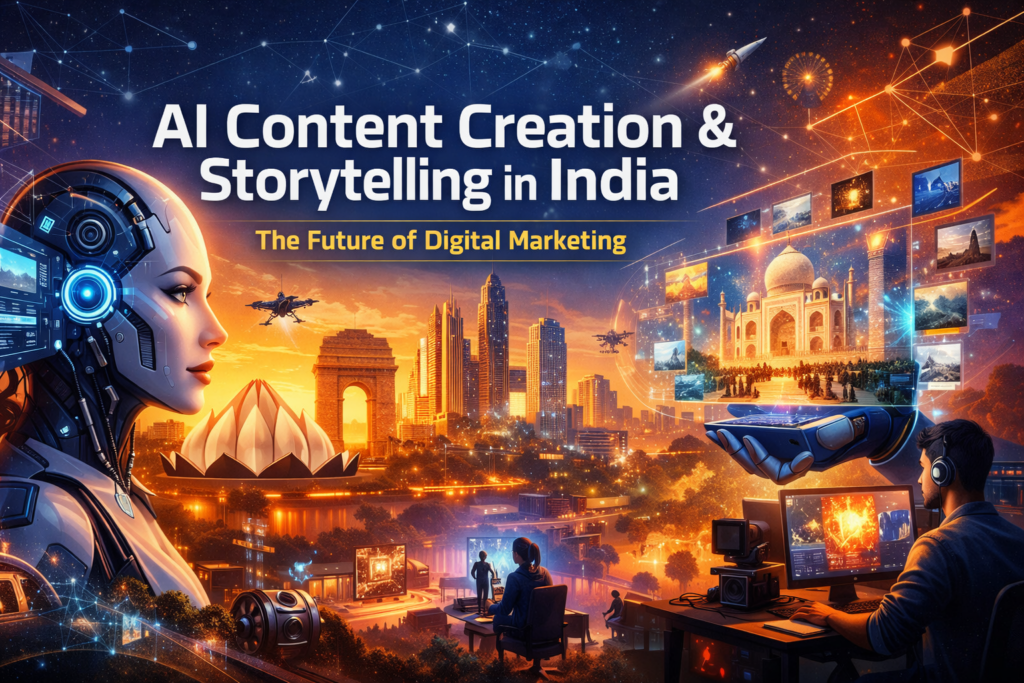 AI content creation and storytelling in India transforming digital marketing
